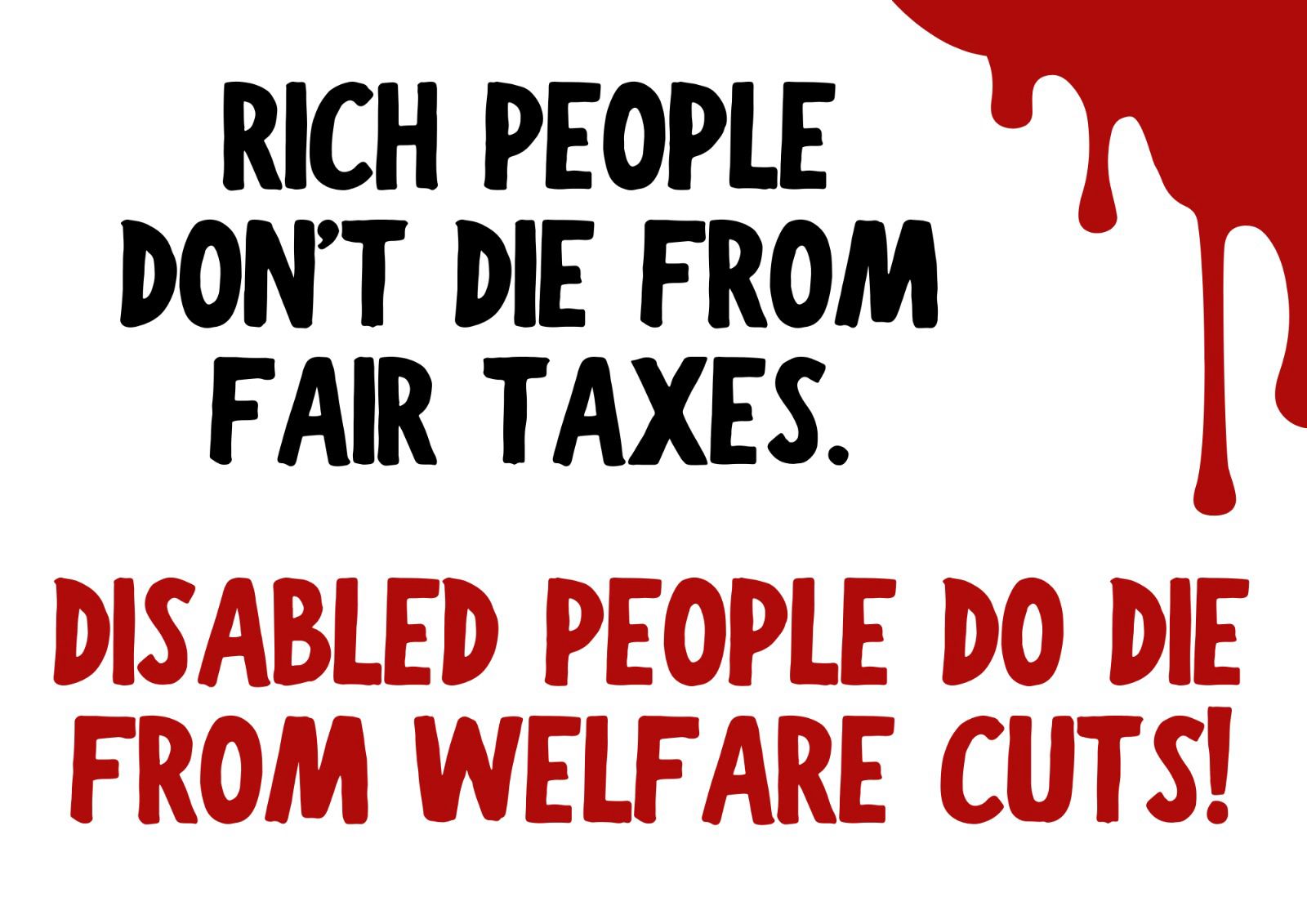 Rich people don't die from fair taees